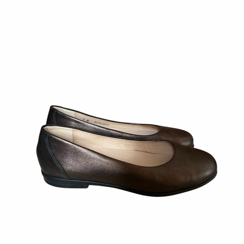 SAS Scenic Comfort Ballet Flat, bronze leather 9 M office business casual